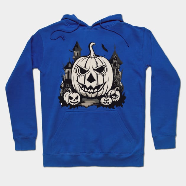 Gothic pumpkin carving for Halloween Hoodie by Rohman1610